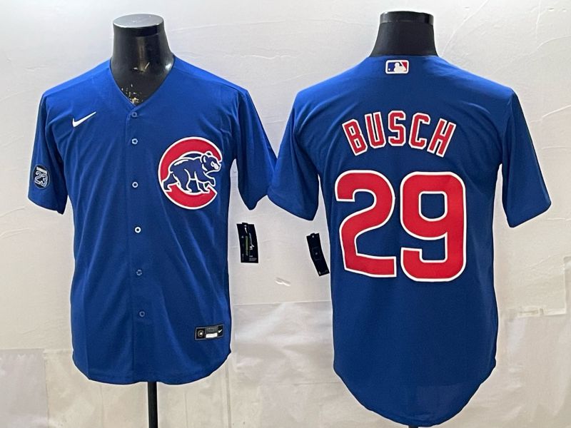 Men 2026 Chicago Cubs #29 Busch Blue Game Nike MLB Jersey style 002->chicago cubs->MLB Jersey